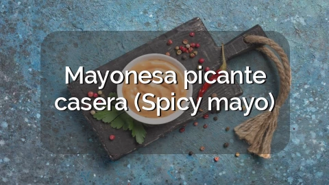 Mayonesa picante casera (Spicy mayo)