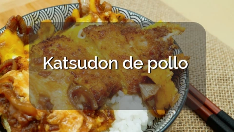 Katsudon de pollo 