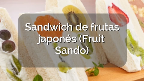 Sandwich de frutas japonés (Fruit Sando)