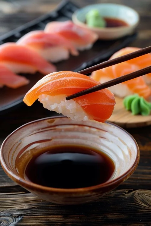 como hacer nigiri de salmon