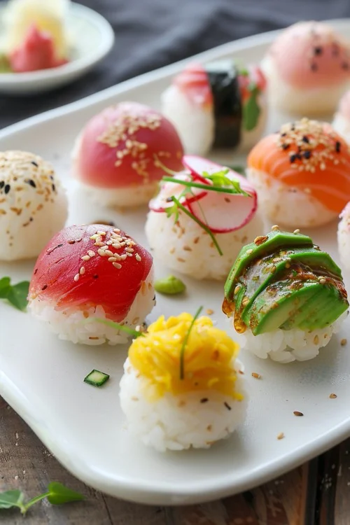 como hacer temari sushi