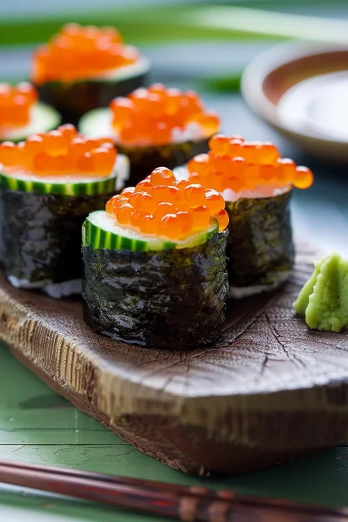 elaboracion de gunkan sushi