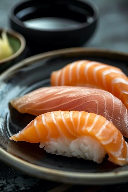 como hacer nigiri de salmon